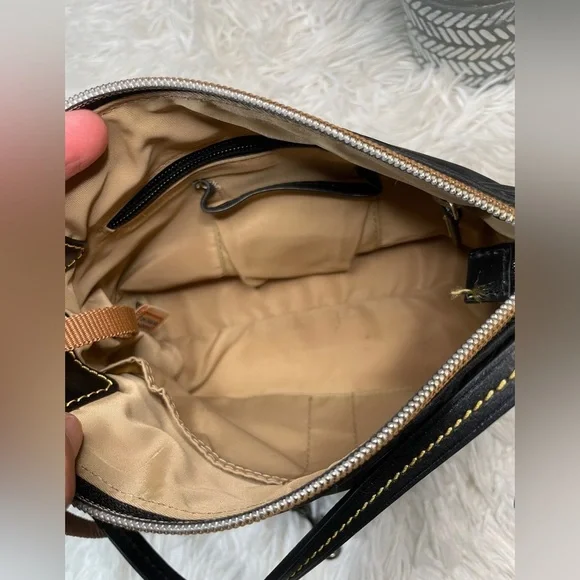 Dooney & Bourke Nylon Leather Trim Shoulder Bag - Picture 5 of 13